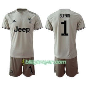 Billige Fotballdrakter Juventus Buffon 1 Barn Bortedraktsett 2018/19 Kortermet
